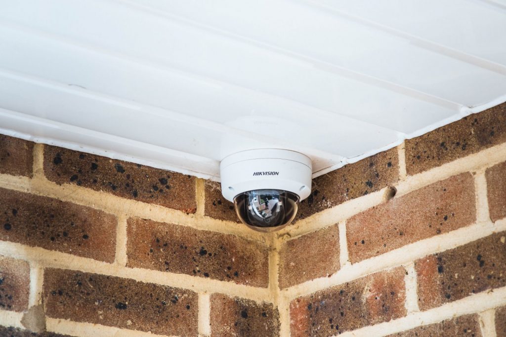 CCTV security camera on a house Astra Security Systems