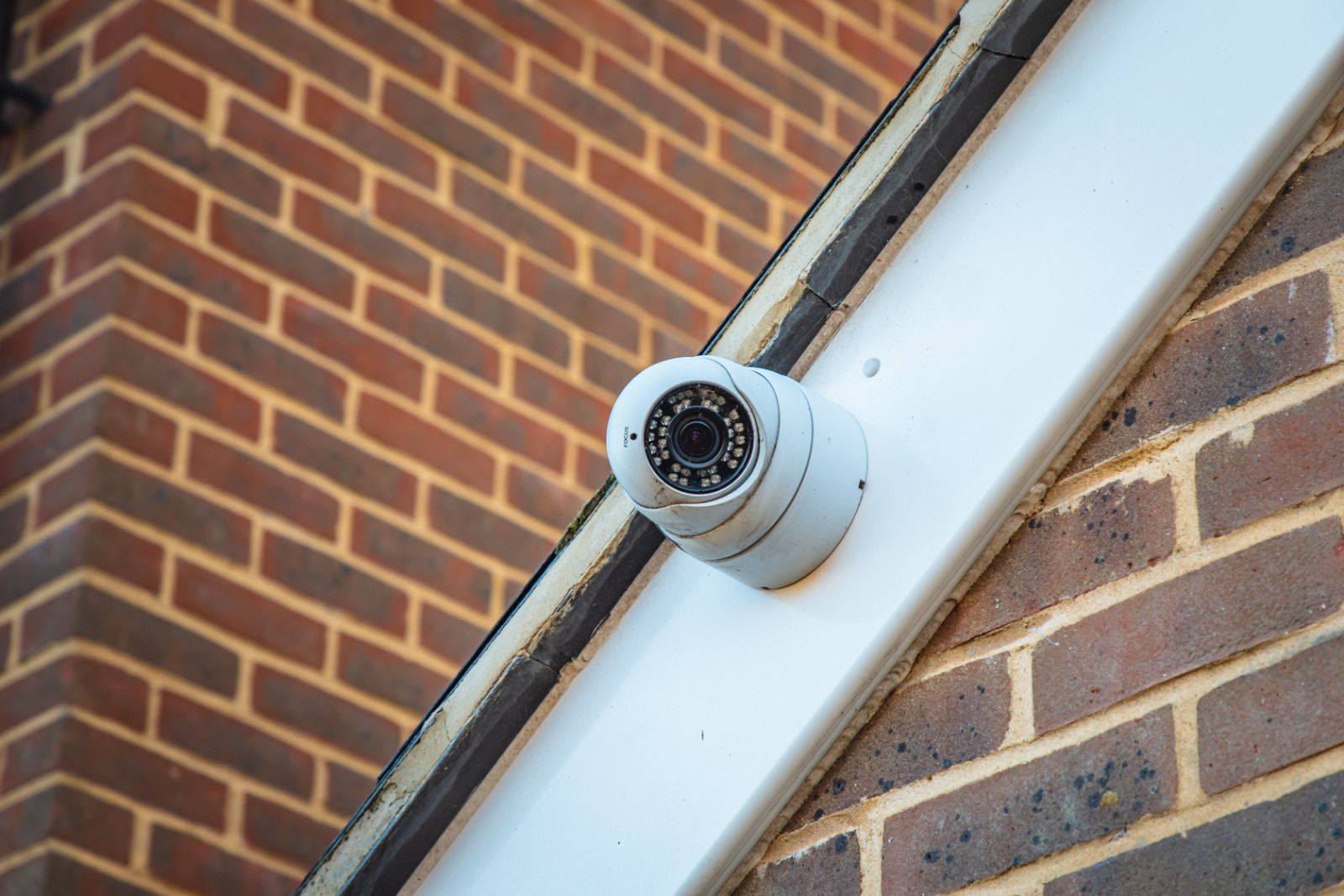 CCTV security camera on a house Astra Security Systems