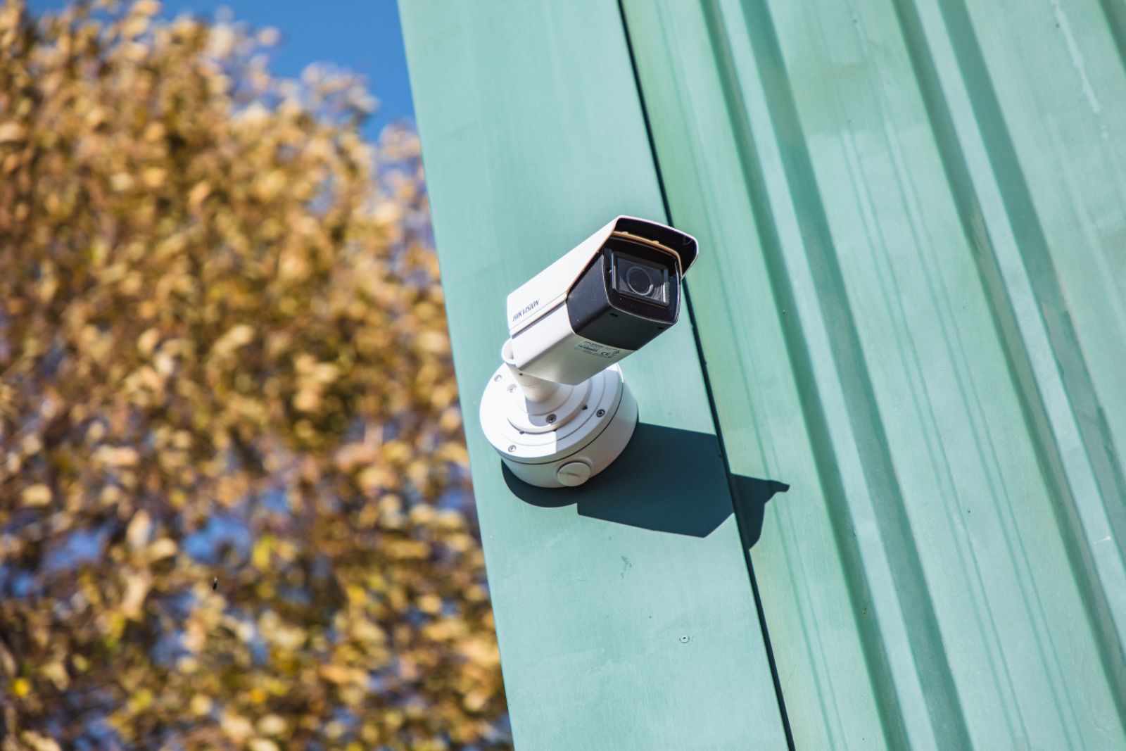 CCTV security camera on side of commercial premises Astra Security Systems